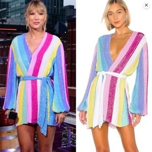 Retrofete Gabrielle Sequin Robe in Unicorn (Size Medium)